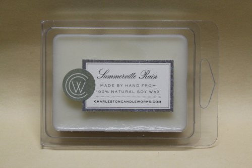 Summerville rain wax melt blended with the scent of jasmine. 