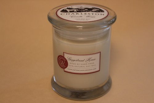 Soy candle that smells like a gingerbread house. 