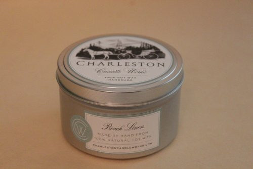 8oz beach linen soy candle that's incredibly fresh smelling. 