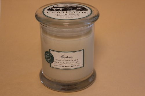 Gardenia soy candle that smells just like the flowering plant. 